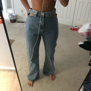 cut out jeans